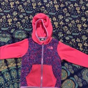 The North Face fleece full zip hoodie 18-24 months